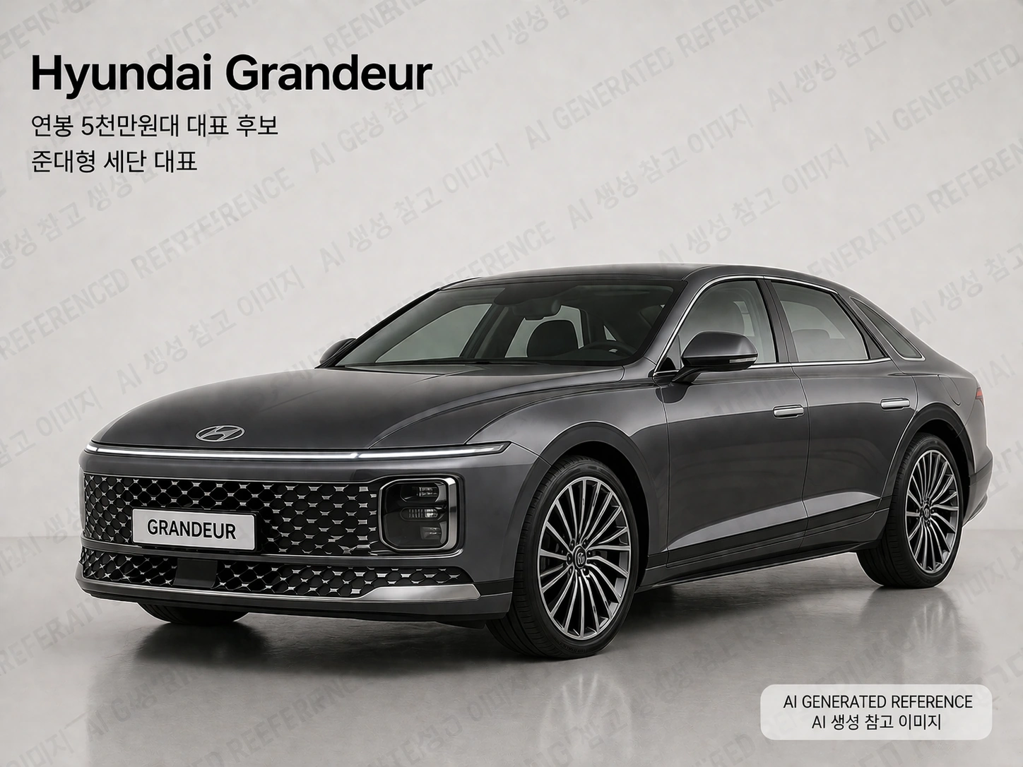 Hyundai Grandeur AI 생성 참고 이미지
